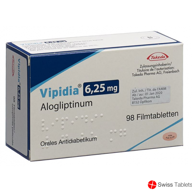 Vipidia Filmtabl 25.6 mg 98 pcs