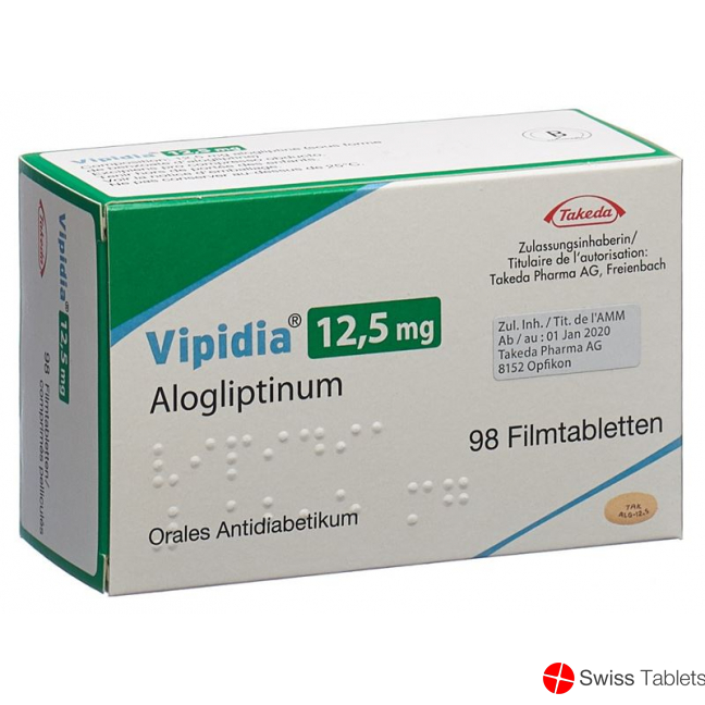 Vipidia Filmtabl 12.5 mg 98 pcs