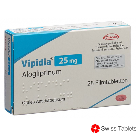 Vipidia Filmtabl 25 mg 28 pcs