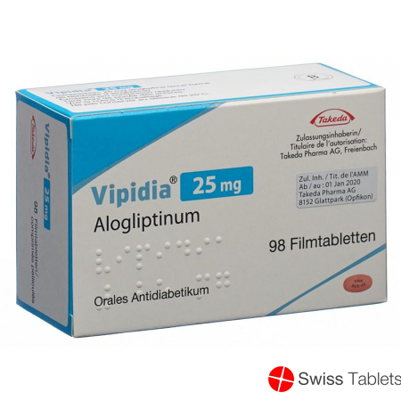 Vipidia Filmtabl 25 mg 98 pcs