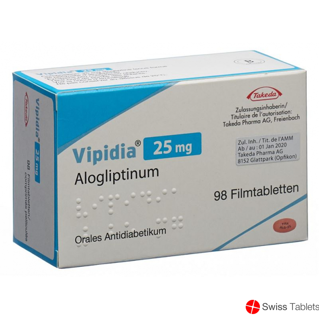 Vipidia Filmtabl 25 mg 98 pcs
