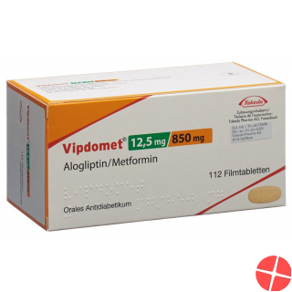 Vipdomet Filmtabl 12.5 / 850 mg 112 pcs