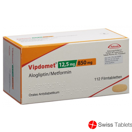 Vipdomet Filmtabl 12.5 / 850 mg 112 pcs