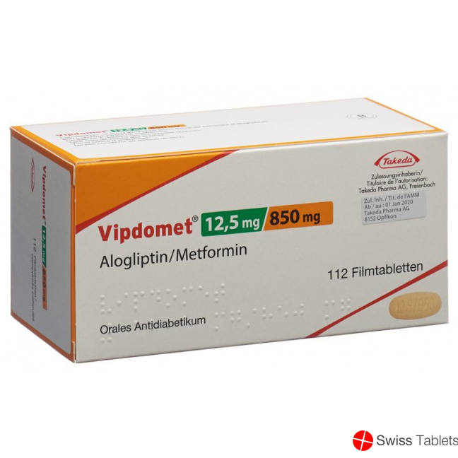 Vipdomet Filmtabl 12.5 / 850 mg 112 pcs