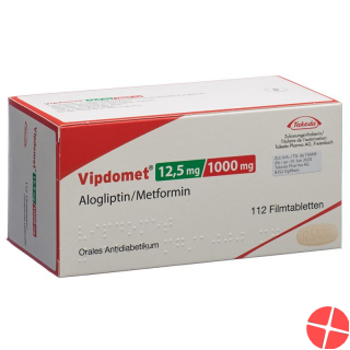 Vipdomet Filmtabl 12.5 / 1000 mg 112 pcs