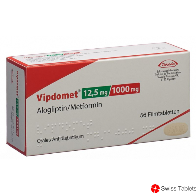 Vipdomet Filmtabl 12.5 / 1000 mg 56 pcs