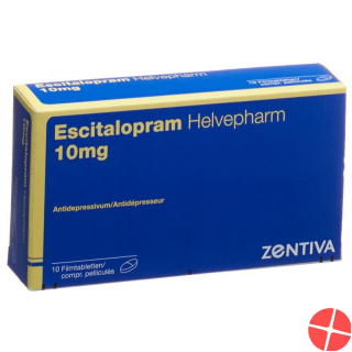 Escitalopram Helvepharm Filmtabl 10 mg 10 pcs