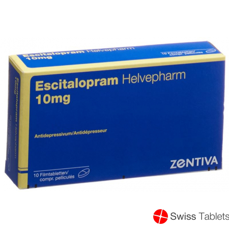 Escitalopram Helvepharm Filmtabl 10 mg 10 pcs
