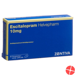 Escitalopram Helvepharm Filmtabl 10 mg 30 pcs