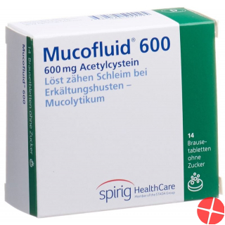 Mucofluid Brausetable 600 mg Ds 14 pcs