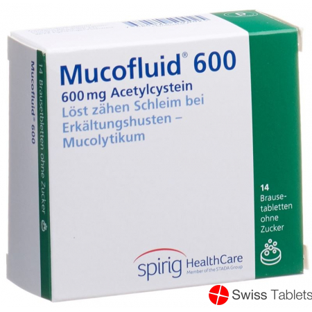 Mucofluid Brausetable 600 mg Ds 14 pcs buy online