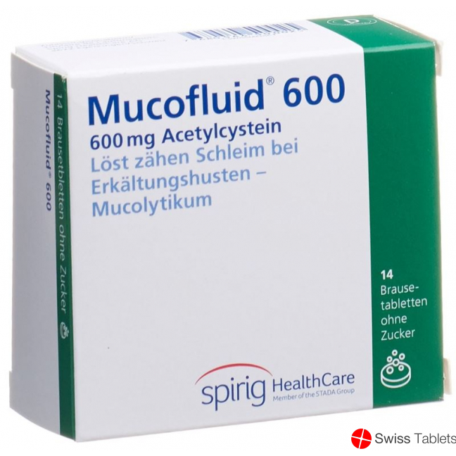 Mucofluid Brausetable 600 mg Ds 14 pcs buy online