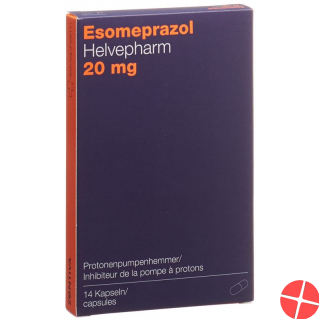 Esomeprazole Helvepharm Kaps 20 mg 14 pcs