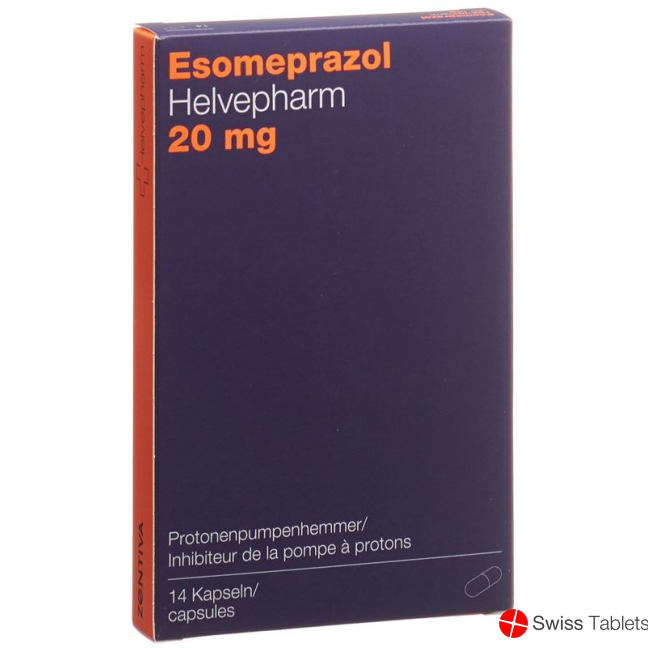 Esomeprazole Helvepharm Kaps 20 mg 14 pcs