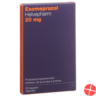 Esomeprazole Helvepharm Kaps 20 mg 28 pcs