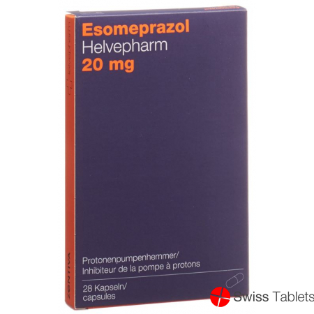 Esomeprazole Helvepharm Kaps 20 mg 28 pcs
