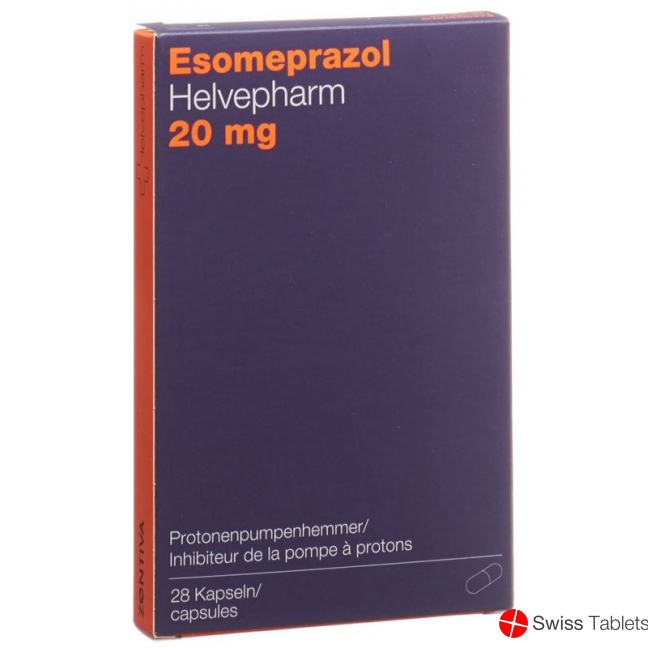 Esomeprazole Helvepharm Kaps 20 mg 28 pcs