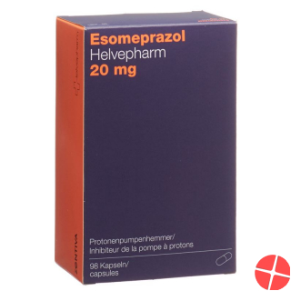Esomeprazole Helvepharm Kaps 20 mg 98 pcs