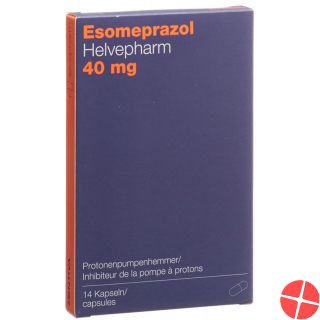 Esomeprazole Helvepharm Kaps 40 mg 14 pcs