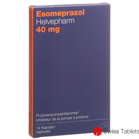 Esomeprazole Helvepharm Kaps 40 mg 14 pcs