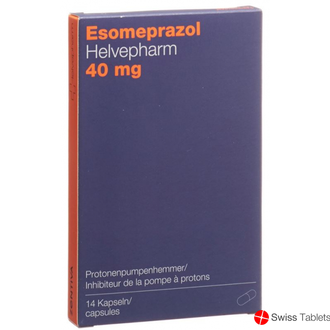 Esomeprazole Helvepharm Kaps 40 mg 14 pcs