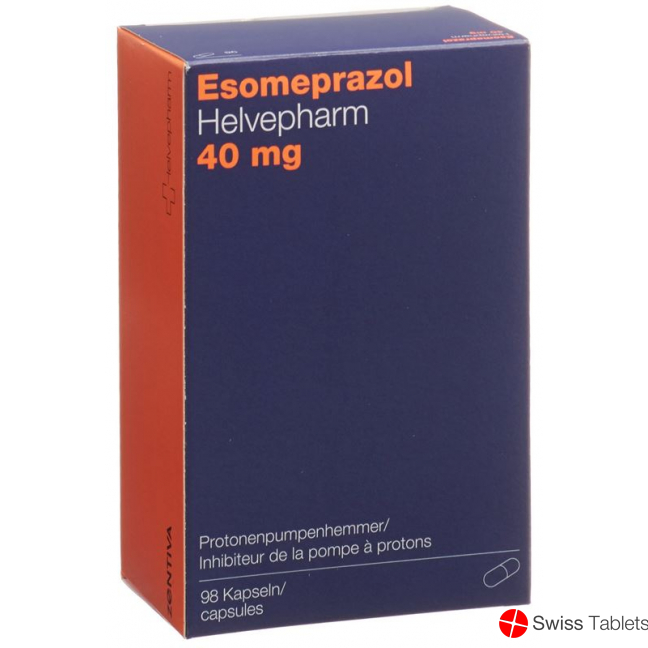 Esomeprazole Helvepharm Kaps 40 mg 98 pcs