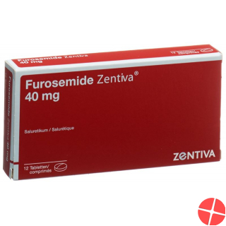 Furosemide 40 mg tbl Zentiva 12 pcs