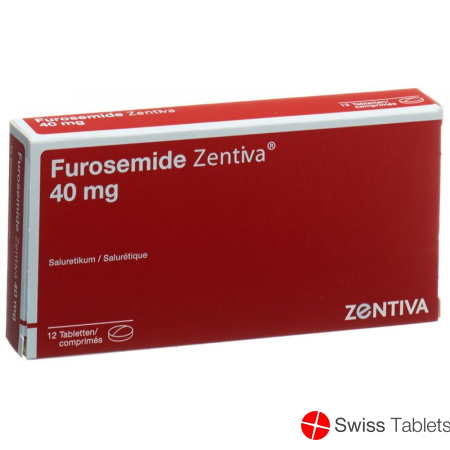 Furosemide 40 mg tbl Zentiva 12 pcs