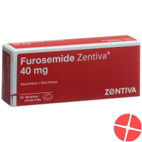 Furosemide 40 mg tbl Zentiva 50 pcs