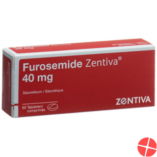 Furosemide 40 mg tbl Zentiva 50 pcs