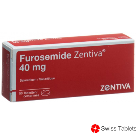 Furosemide 40 mg tbl Zentiva 50 pcs