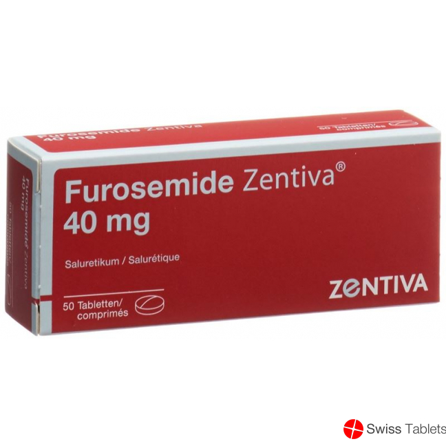 Furosemide 40 mg tbl Zentiva 50 pcs