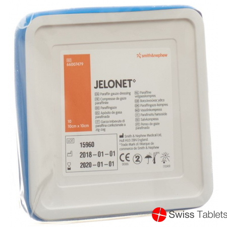 Jelonet paraffin gauze 10cmx10cm Ds 10 pcs