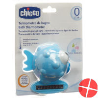 Chicco Bath Thermometer Globe Fish light blue 0m +
