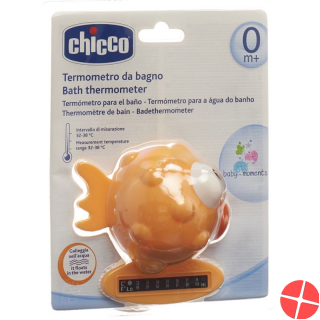 Chicco Bath Thermometer Globe Fish Orange 0m +