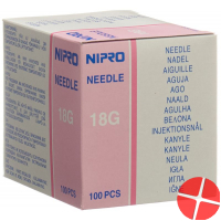 Nipro 1.2 x 40 mm 18G x 1 1/2 100 pieces disposable needles