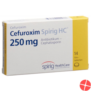 Cefuroxime Spirig HC Filmtabl 250 mg of 14 pcs