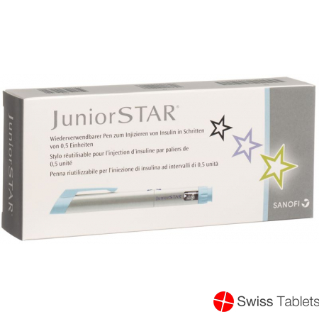 Junior Star Lantus / Apidra / Insuman insulin pen silver