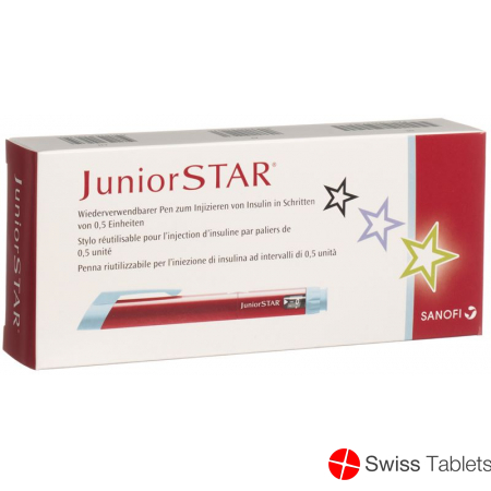 Junior Star Lantus / Apidra / Insuman insulin pen red
