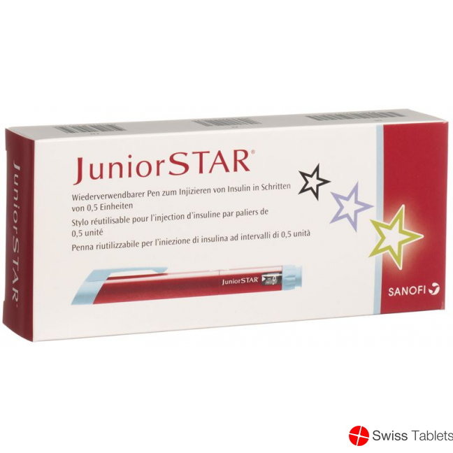 Junior Star Lantus / Apidra / Insuman insulin pen red