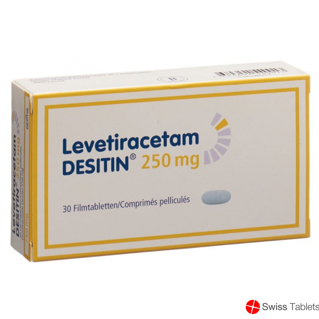 Levetiracetam DESITIN Filmtabl 250 mg 30 pcs