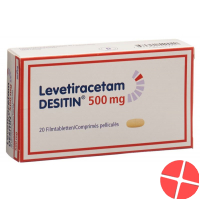 Levetiracetam DESITIN Filmtabl 500 mg of 20 pcs