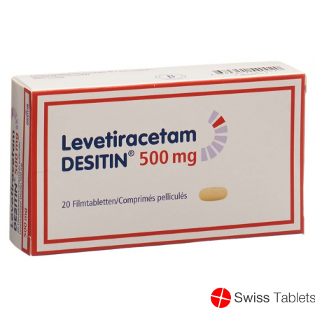 Levetiracetam DESITIN Filmtabl 500 mg of 20 pcs