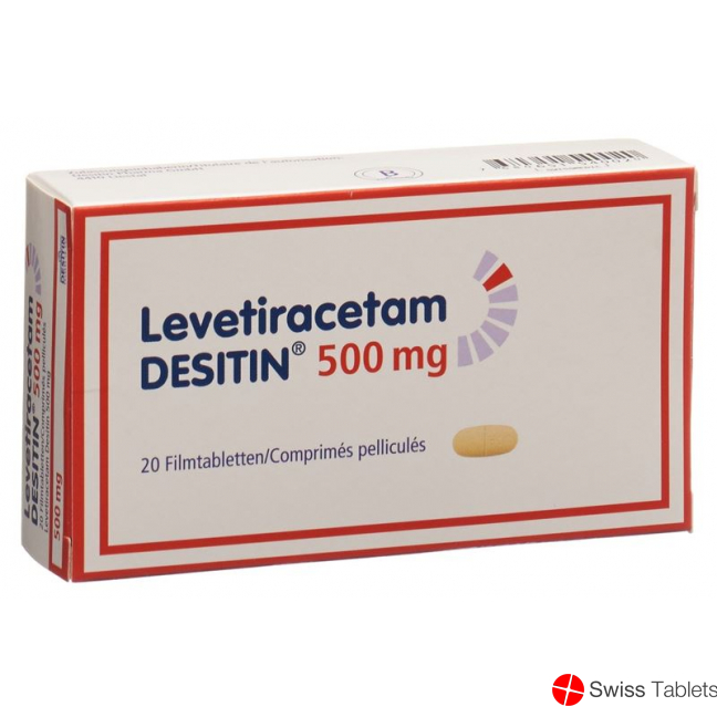 Levetiracetam DESITIN Filmtabl 500 mg of 20 pcs