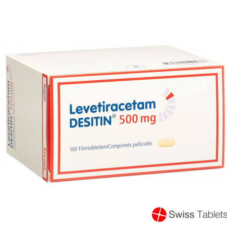 Levetiracetam DESITIN Filmtabl 500 mg 100 pcs