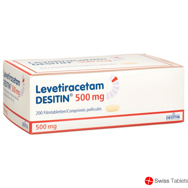 Levetiracetam DESITIN Filmtabl 500 mg 200 pcs