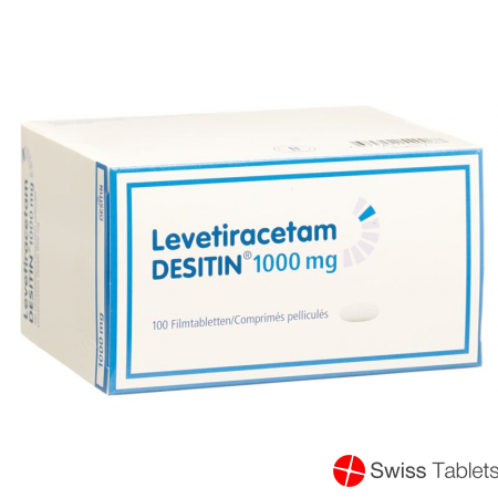 Levetiracetam 1000 mg DESITIN Filmtabl 100 pcs