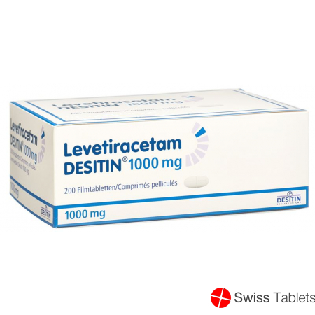 Levetiracetam 1000 mg DESITIN Filmtabl 200 pcs