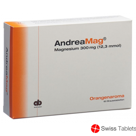 Andreamag Brausetabl 300 mg Orange flavor 60 pcs
