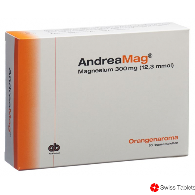 Andreamag Brausetabl 300 mg Orange flavor 60 pcs